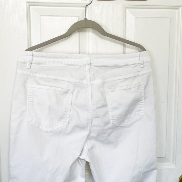 J.Jill Denim Smooth Fit Cropped Jeans - Size 14 - Picture 5 of 6